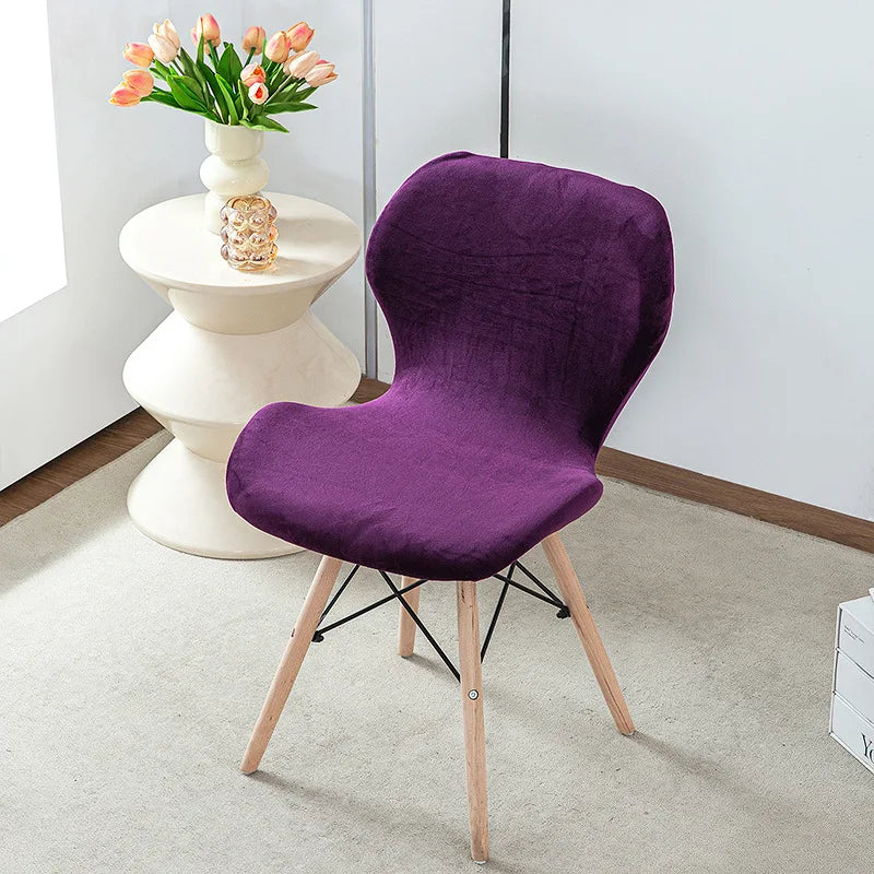 housse chaise moderne velours polyester anti poussière verte blanche fauteuil mariage