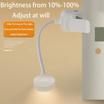 lampe lecture rechargeable led clip blanc moderne veilleuse 360° ajustable flux lumineux portable certification