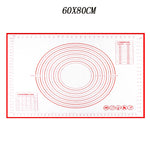 tapis rouleuse silicone blanc rouge cercles mesures cuisine pâtisserie antiadhésive moderne pratique ecofriendly