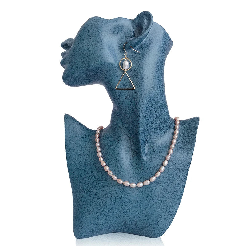 présentoir bijoux mannequin main résine support collier boucles oreilles bracelet bague décoration magasin blanc