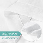 rideaux extérieurs tissu lin blanc semi transparent décontracté patio hospitalité