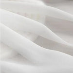 voile polyester blanc translucide texture fine classique décoration bricolage 160cm large elastique respirant