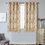 rideaux marron beige noir gris floral imprimé opacité classique anneaux inclusextérieur salon