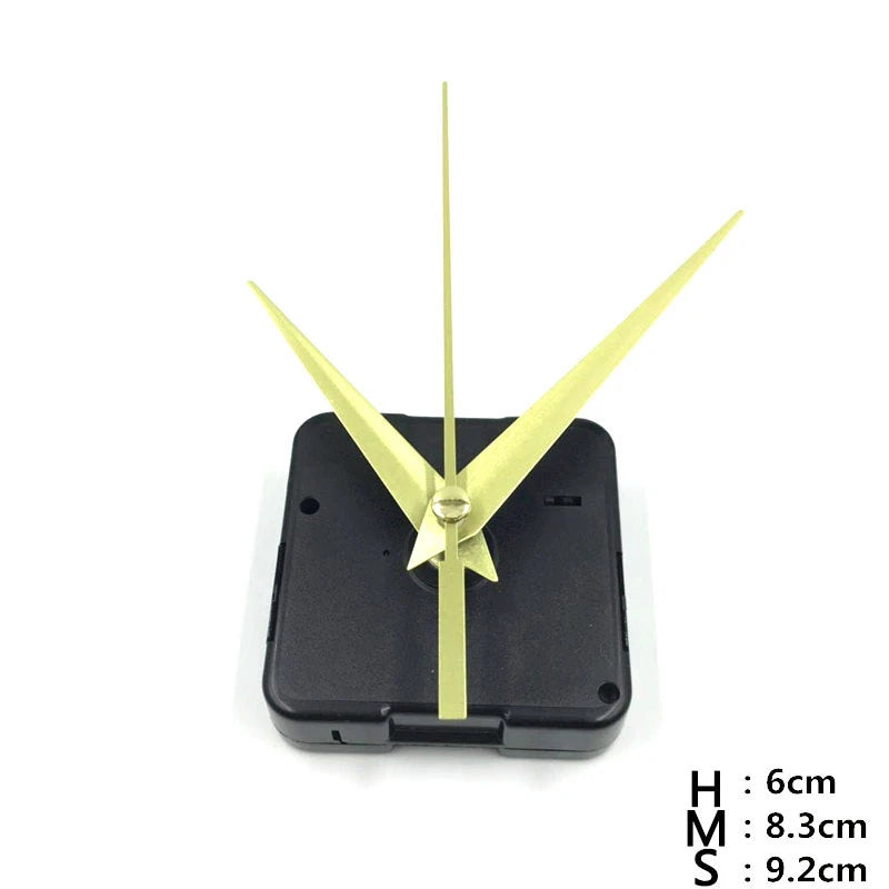 mouvement quartz réparation montre aiguilles métal rectangulaire rainuré noir moderne bricolage horloger pièces rechange