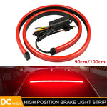 bande freinage led rouge moderne adhésive 12v 2400 lumens 90cm 100cm câbles