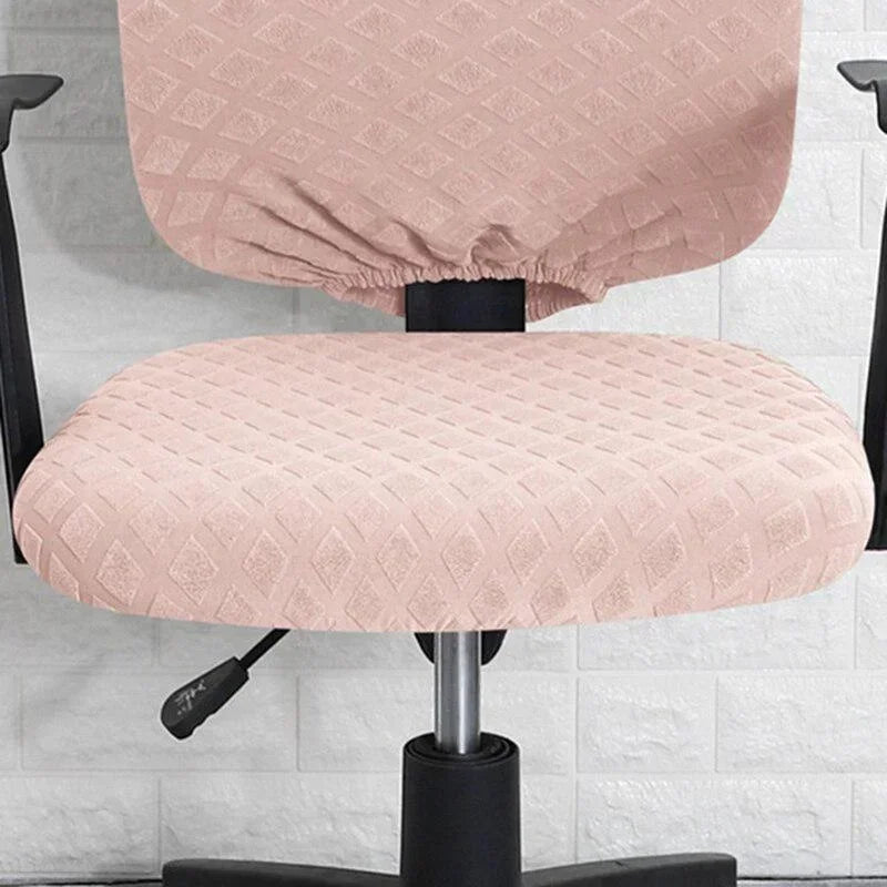 housse chaise moderne élégante rose pâle bordeaux bleu marine gris clair texture géométrique élastique