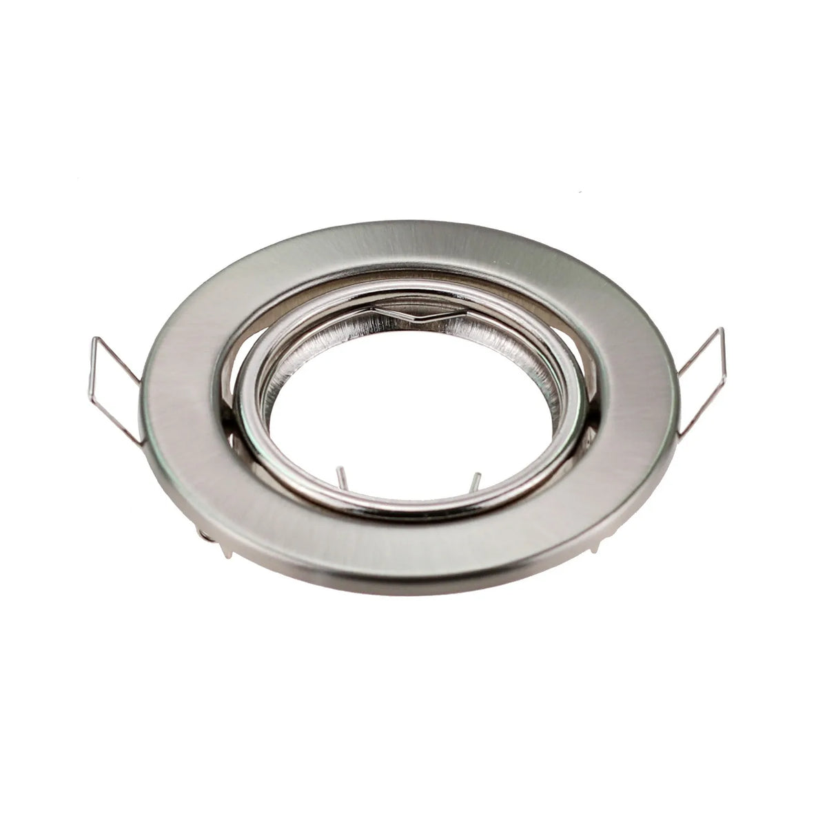 Anneau fixation LED noir argent chrome doré moderne