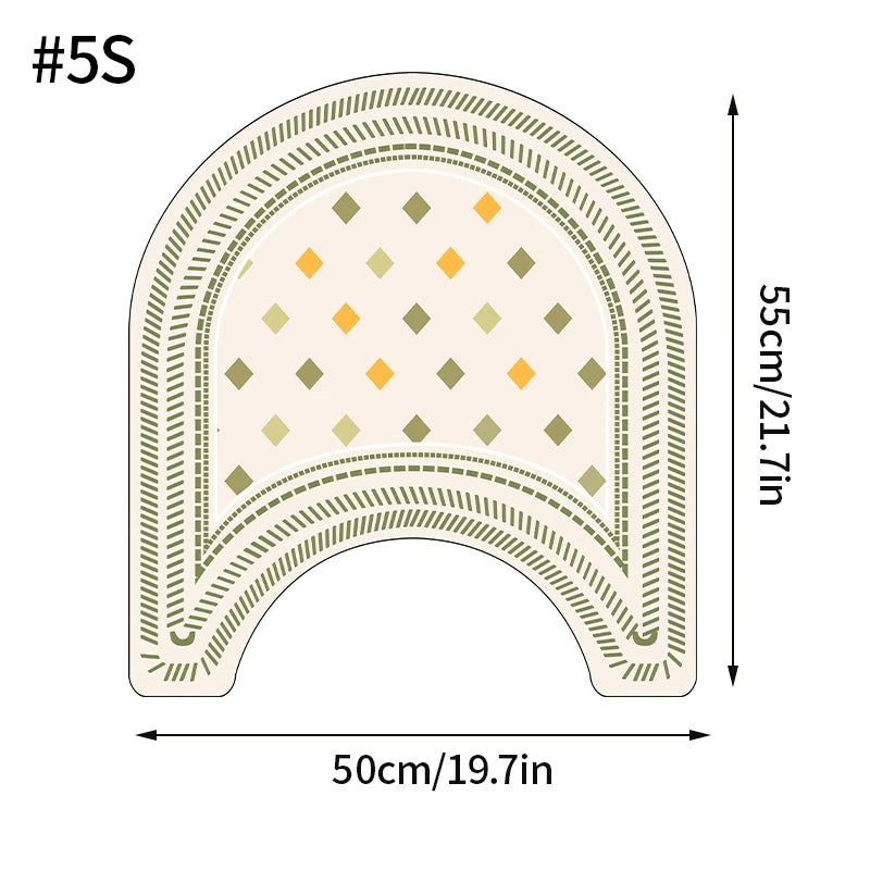 tapis bain anti dérapant absorbant moderne motif géométrique beige clair