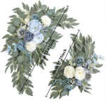 guirlande florale artificielle romantique mariage extérieur decoration maison rose blanc vert