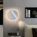 lampe murale moderne led noir blanc interrupteur port usb éclairage quotidien fixée mur ampoles