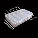 boîte rangement transparente moderne pratique clips compartiments outils vis accessoires organisation atelier maison