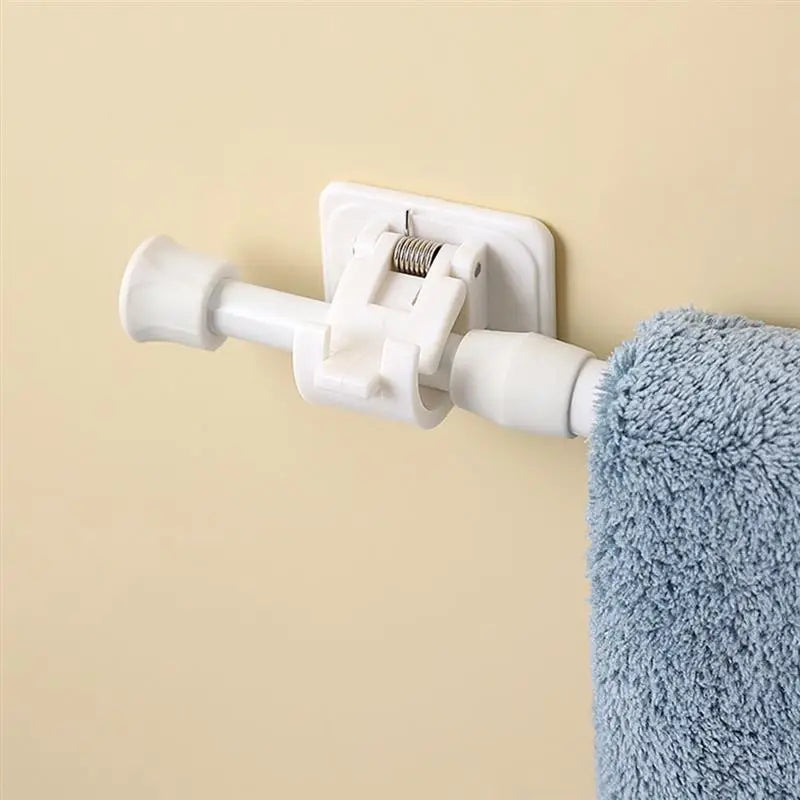 rideau douche tringle télescopique blanc moderne adhésif motifs floraux serviette savon