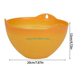 Cache pot suspendu moderne orange bleu rose jaune ridé opale chaîne