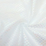 tissu polyester poisson violet blanc bleu clair noir rose jaune clair moderne 50x160cm