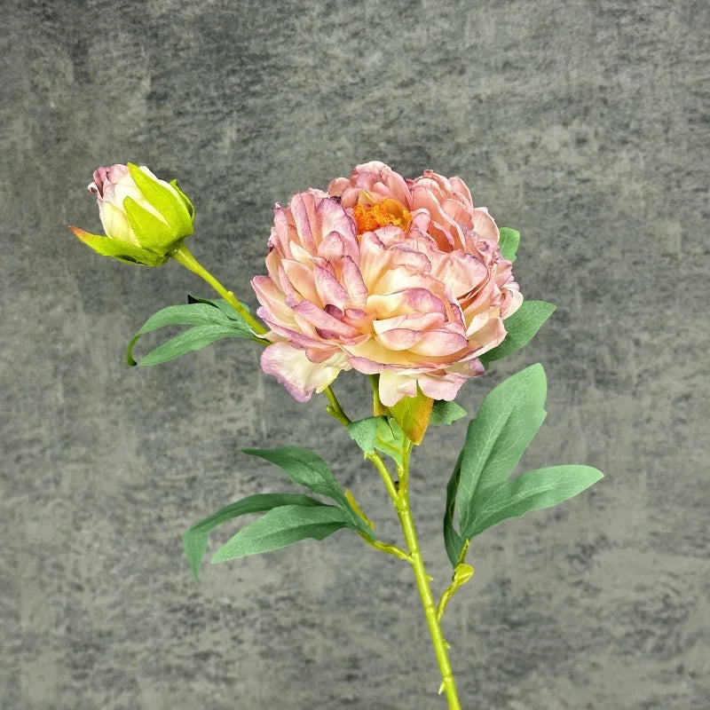 décoration mariage bouquet artificiel pivoine rose blanc naturelintérieur