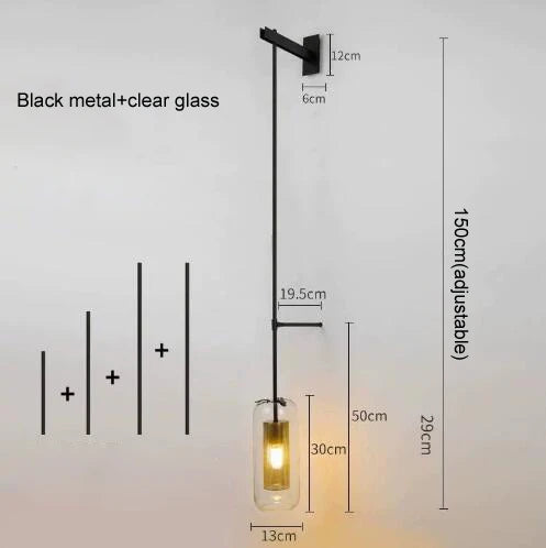 lampe murale moderne or transparent texture nid d'abeille éclairage chambre cuisine salle manger entree