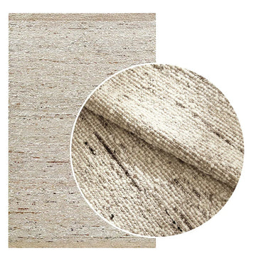 tapis laine japonais coréen vintage moderne rectangle salon prière beige clair foncé