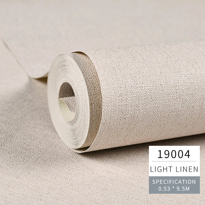 papier peint lin imitation moderne résistant l'eau sans formaldéhyde blanc beige gris bleuclair rosepâle
