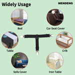 attaches drap élastiques clips ressorts tissu polyester utilitaires noir argenté vert turquoise minimaliste maison