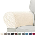 housses canapé anti poussière motif géométrique vert modernes pièces fixées tissu polyestère machine lavable