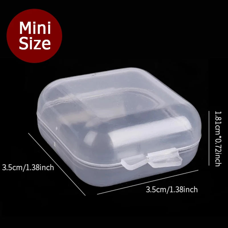 boîtes rangement transparentes clips modernes bijoux oreilles collecte petits objets porte bijoux
