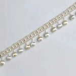 ruban décoratif or argent élégant pendantes motif géométrique classique adhésif vert blanc