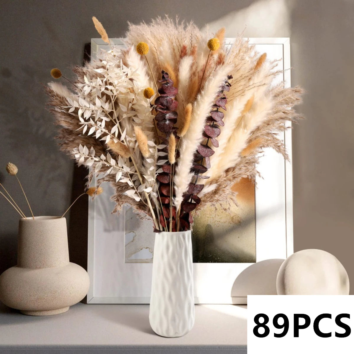 bouquet fleurs séchées naturel décoration maison automne rustique intérieur anniversaire mariage