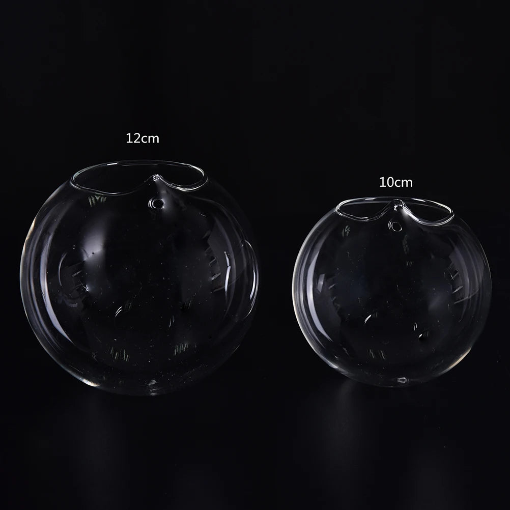 vase table transparent verre texturé minimaliste suspension 10cm 12cm fleur roseintérieur anneaususpension