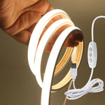 ruban led néon blanc chaud 320 leds mètre contrôleur usb interrupteur on off moderne