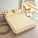 housse lit extensible élastique polyester violet bleu marine gris moderne minimaliste taie oreiller