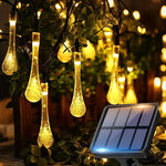 guirlande lumineuse solaire multicolore translucides 20 led 30 led 50 led moderne extérieure jardin
