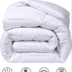 couvre lit moderne blanc gris uni été hiver lit double king queen 160x220cm 230x260cm