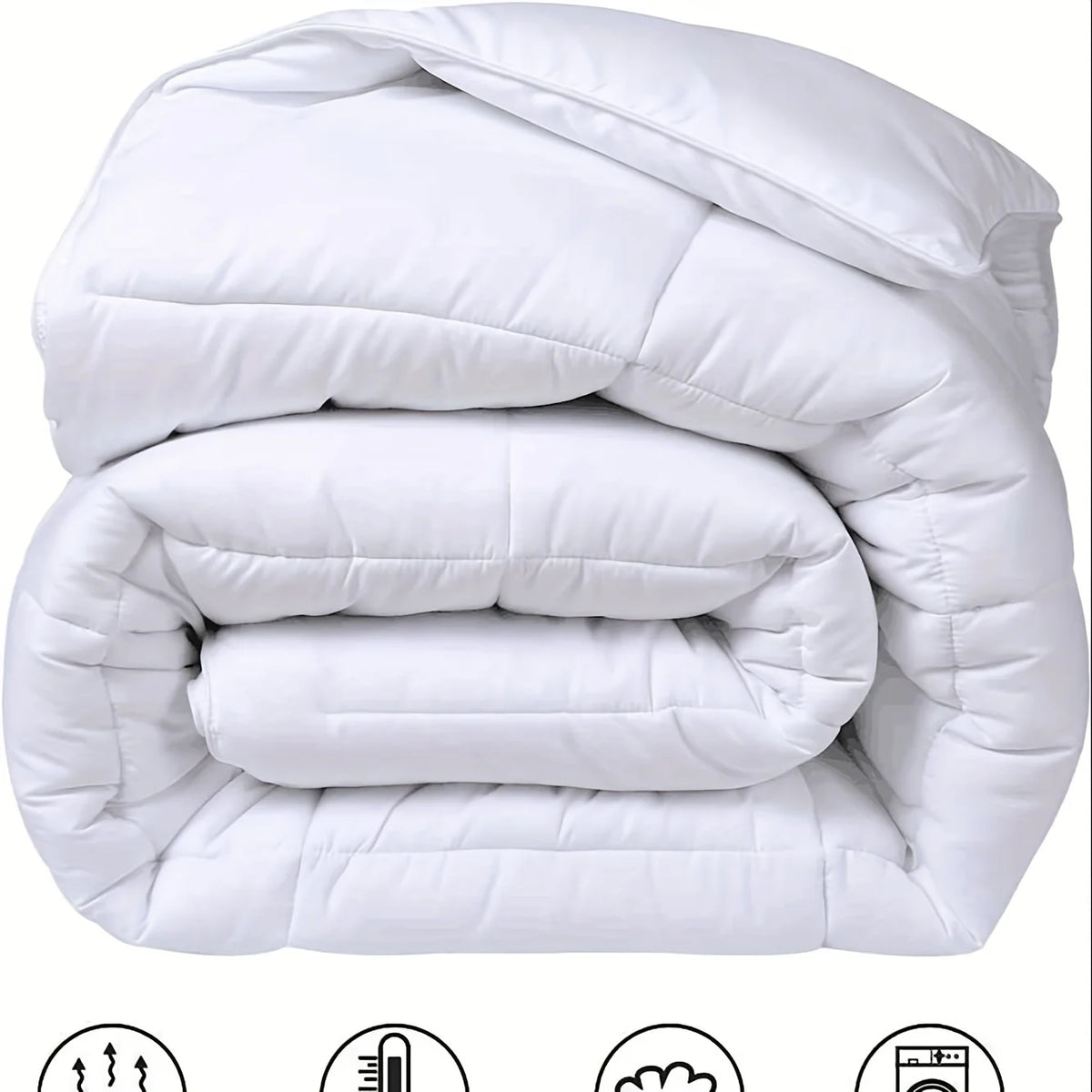 couvre lit moderne blanc gris uni été hiver lit double king queen 160x220cm 230x260cm