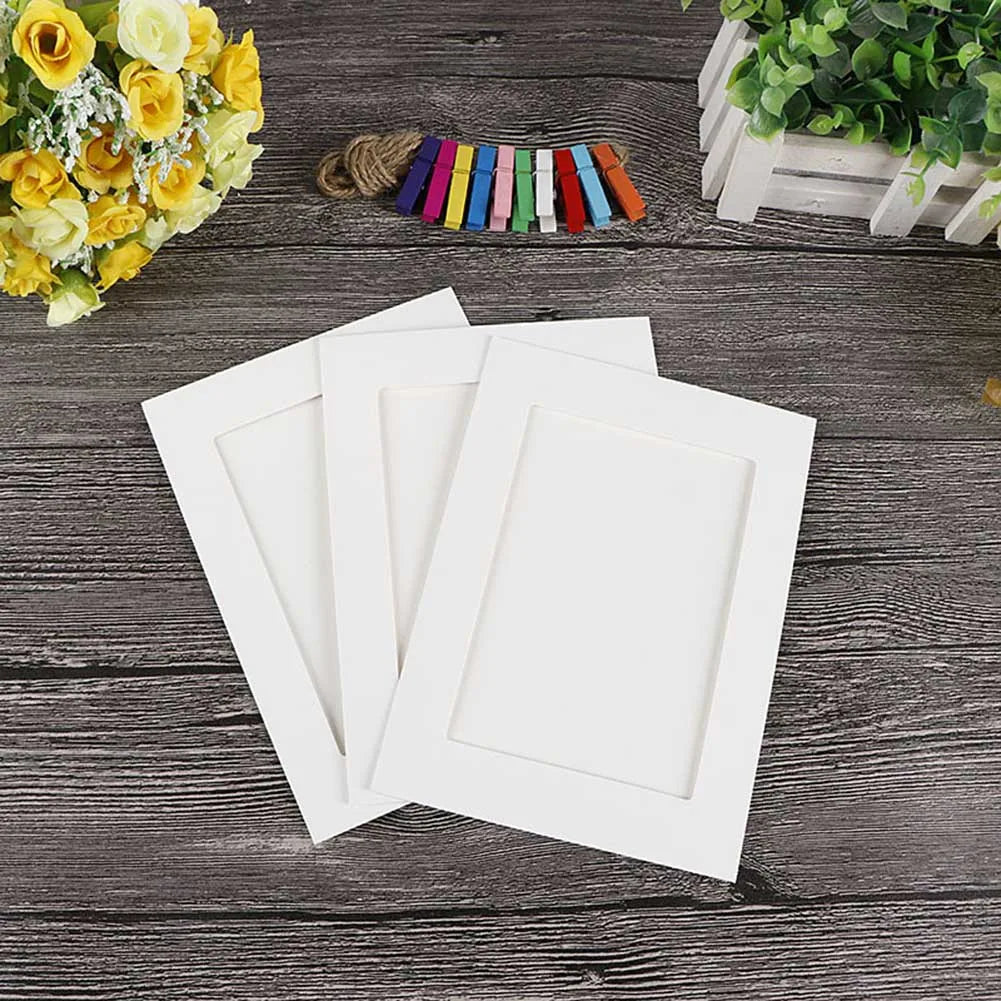 cadres photo marron noir blanc rustique simple decoration maison photo album suspendu mur