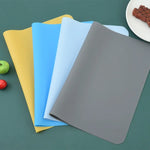 tapis table silicone antidérapant jaune bleu gris moderne 40x30cm quotidien lavable durable