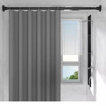 barre suspension rideau douche transparent moderne fer respectueux environnement gris noir blanc vert horizontal