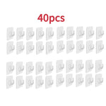 porte sacs porte couverts adhésifs transparents moderne froissé marbre mur carrelage verre métal 10pcs