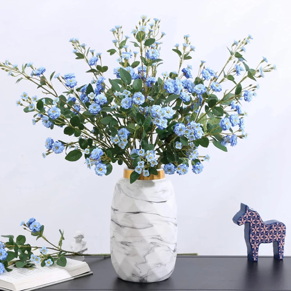 bouquet artificiel marguerites fleurs soie modernes intérieur décoration mariage anniversaire baby shower
