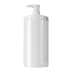 flacon pompe blanc noir transparent classique rechargeable douche bouteille large ouverture