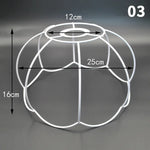 support lampe moderne grille fleurs blanc opacité bricolage fixations invisibles abat jour