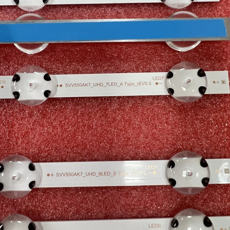 bande led rétroéclairage téléviseur blanc bleu kit réparation écran ruban adhésif moderne