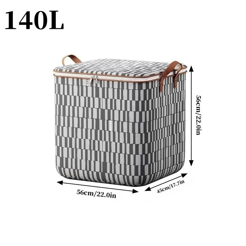 boîtes rangement réutilisables pliables carreaux gris blancs modernes poignées cuir coussin protection 120kg capacité