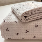draps lit double blanc motif cœurs ensemble housse drap couverture fixation pastorale confortable 180x200cm