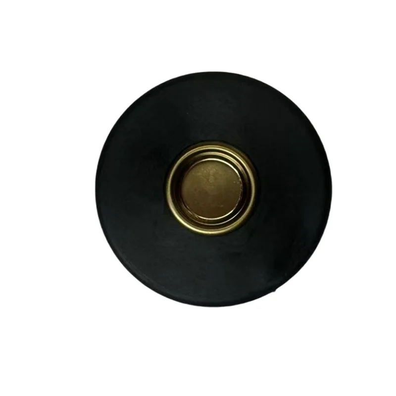 bougie noire moderne brillante sans support antidérapant 7cm diamètre 1.9cm profondeur