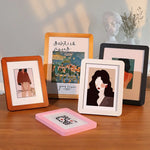 cadres photo contemporains orange blanc noir rose graphiques pouces pouces