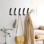 Porte-manteau mural jaune design