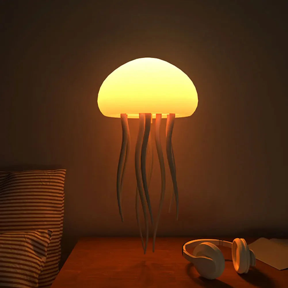 lampe suspension méduse blanc texture lisse moderne vacances enfant veilleuse led charge tactile 249