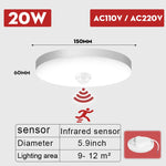 lampe détecteur mouvement blanc moderne 20w 30w 40w 15lumieres led