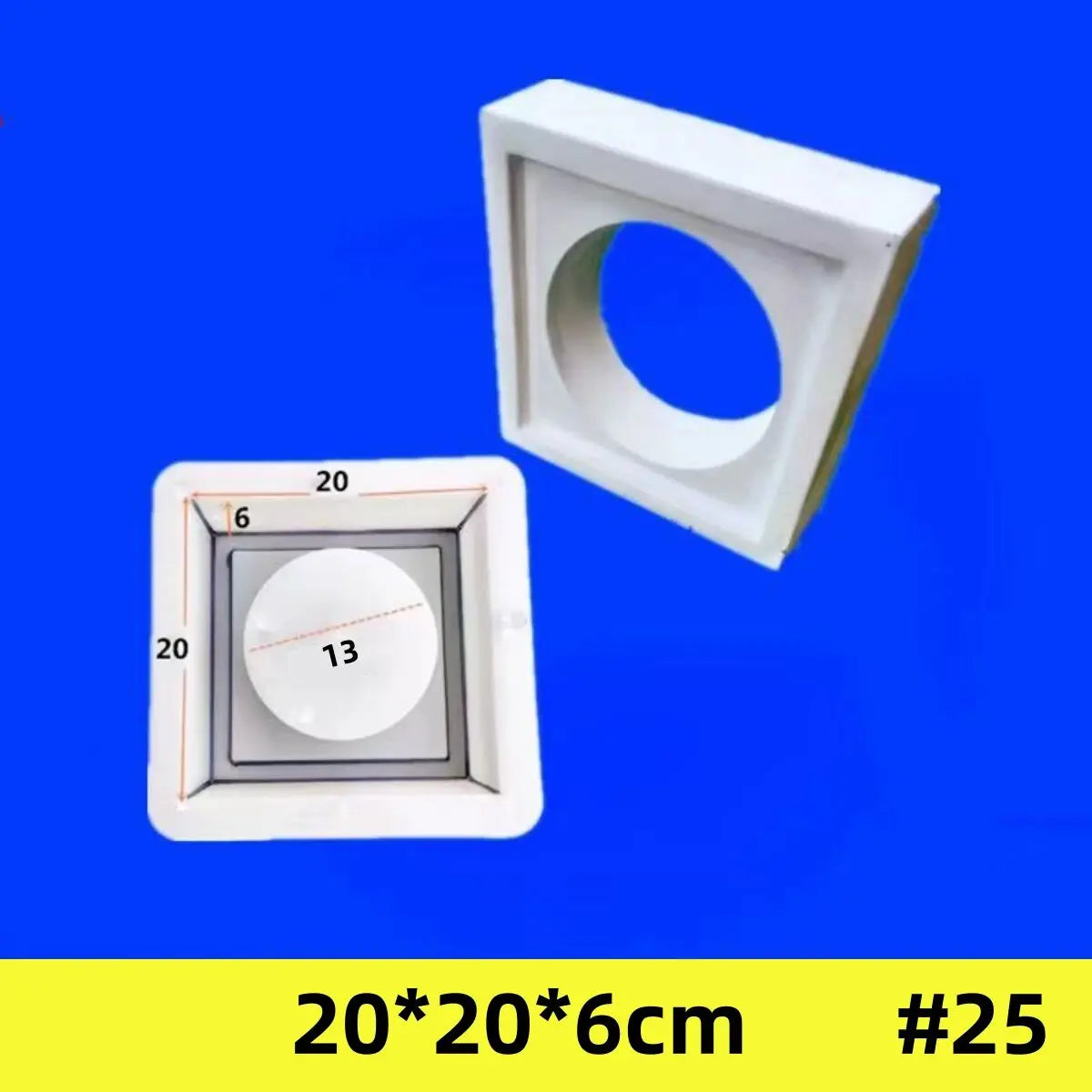 moule décoration extérieure plaque moderne motifs géométriques variés plastique réutilisable grès clair foncé