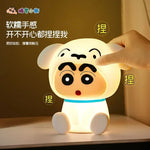 lampe table cartoon visage animé yeux sourire blanc protection yeux chambre étudiant cadeau anniversaire